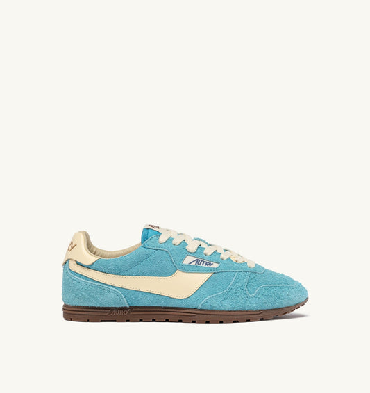 AUTRY SNEAKERS WINDSPIN IN SUEDE AND LEATHER COLOR KYOTO AND RUTABAGA