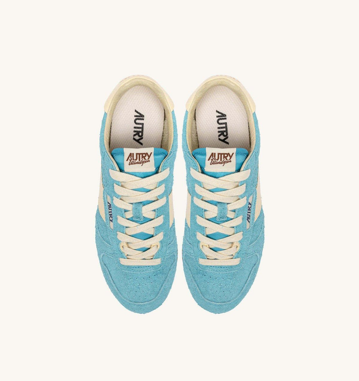 AUTRY SNEAKERS WINDSPIN IN SUEDE AND LEATHER COLOR KYOTO AND RUTABAGA