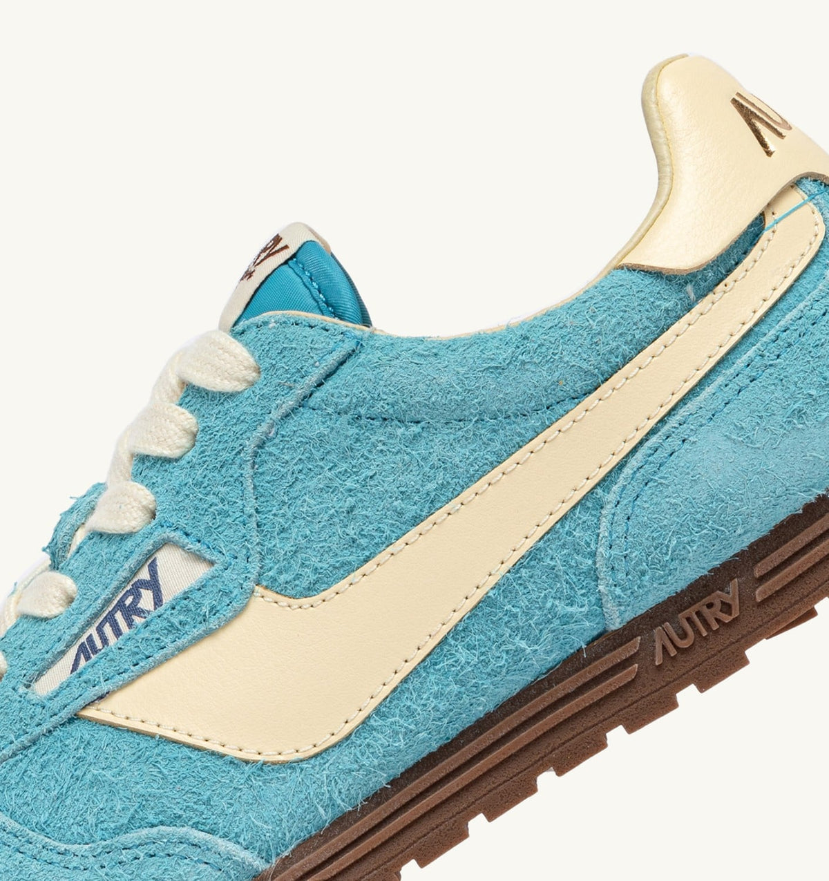 AUTRY SNEAKERS WINDSPIN IN SUEDE AND LEATHER COLOR KYOTO AND RUTABAGA