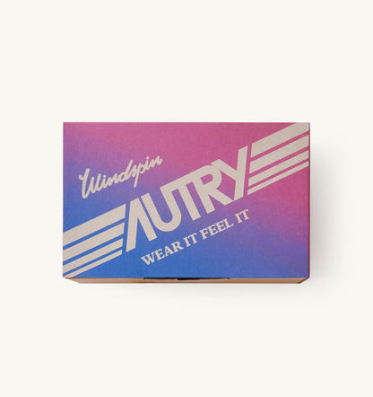 AUTRY SNEAKERS WINDSPIN IN SUEDE AND LEATHER COLOR INFINITO AND RUTABAGA