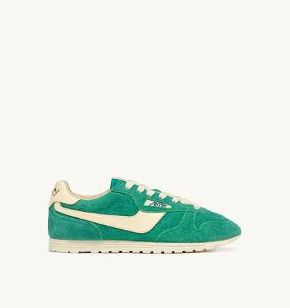 AUTRY WINDSPIN SNEAKERS IN EXCURSION AND RUTABAGA SUEDE AND LEATHER