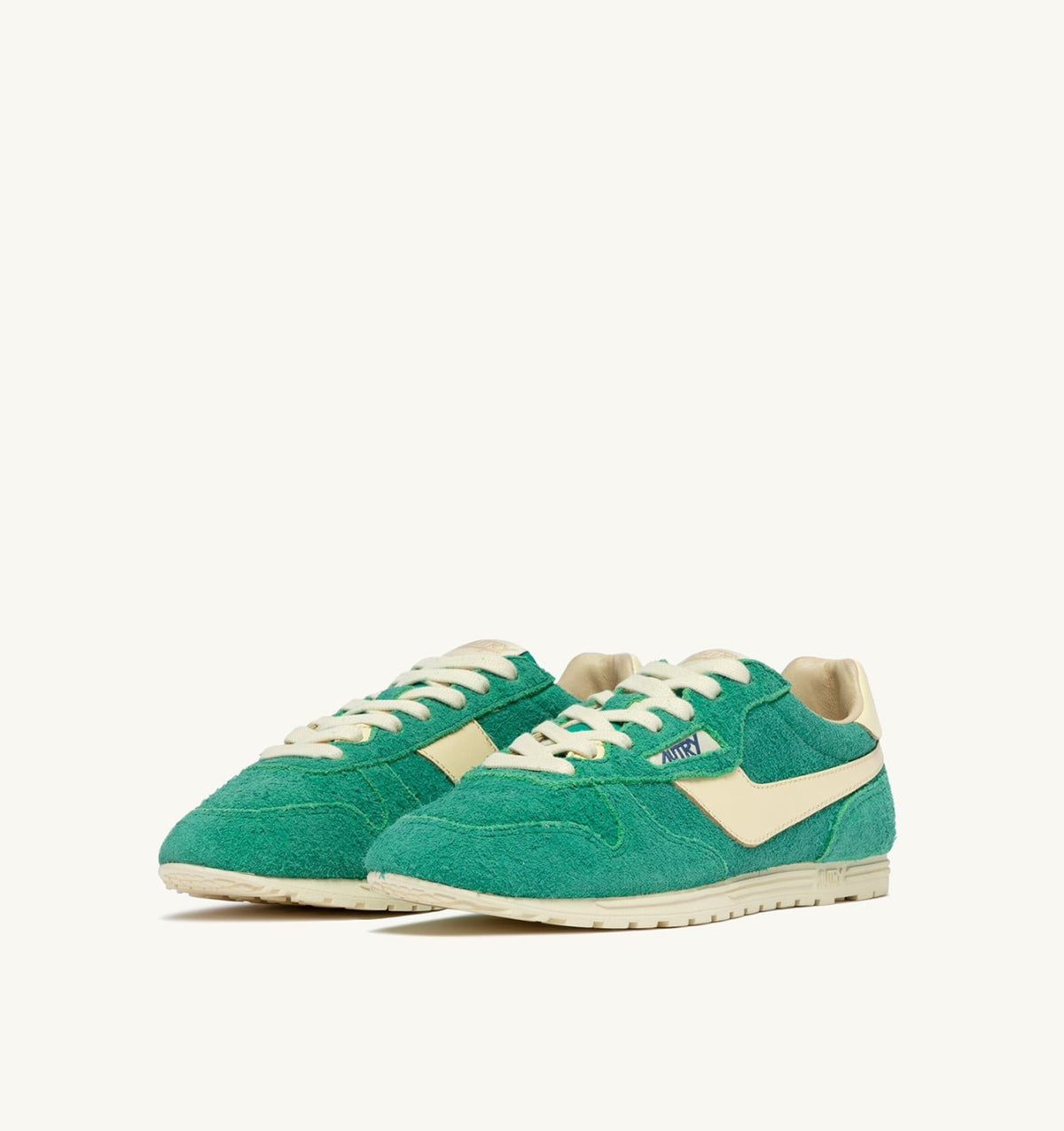 AUTRY WINDSPIN SNEAKERS IN EXCURSION AND RUTABAGA SUEDE AND LEATHER