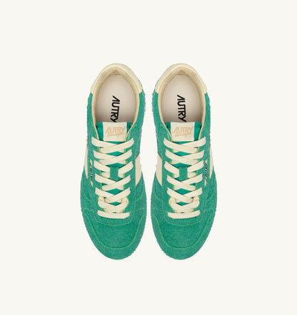 AUTRY WINDSPIN SNEAKERS IN EXCURSION AND RUTABAGA SUEDE AND LEATHER