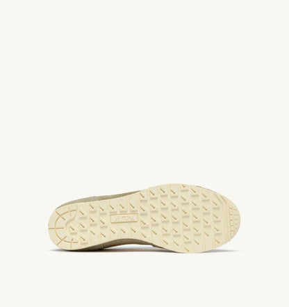 AUTRY WINDSPIN SNEAKERS IN GRAY GREEN AND RUTABAGA SUEDE AND LEATHER