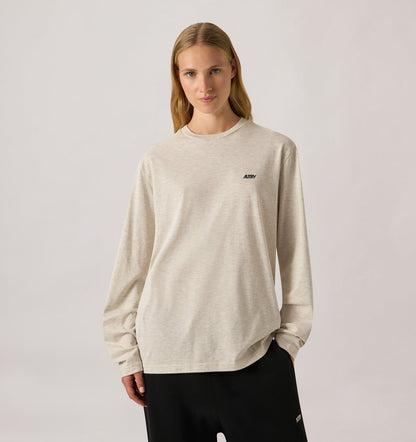 AUTRY LONG-SLEEVE EMBROIDERED LOGO TEE UNISEX