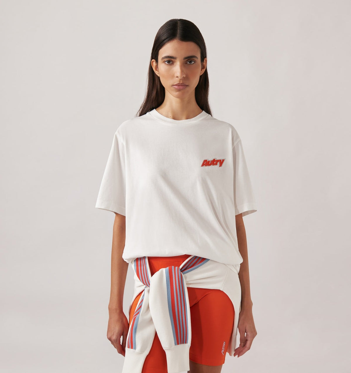 AUTRY DOUBLE LOGO TEE WOMAM