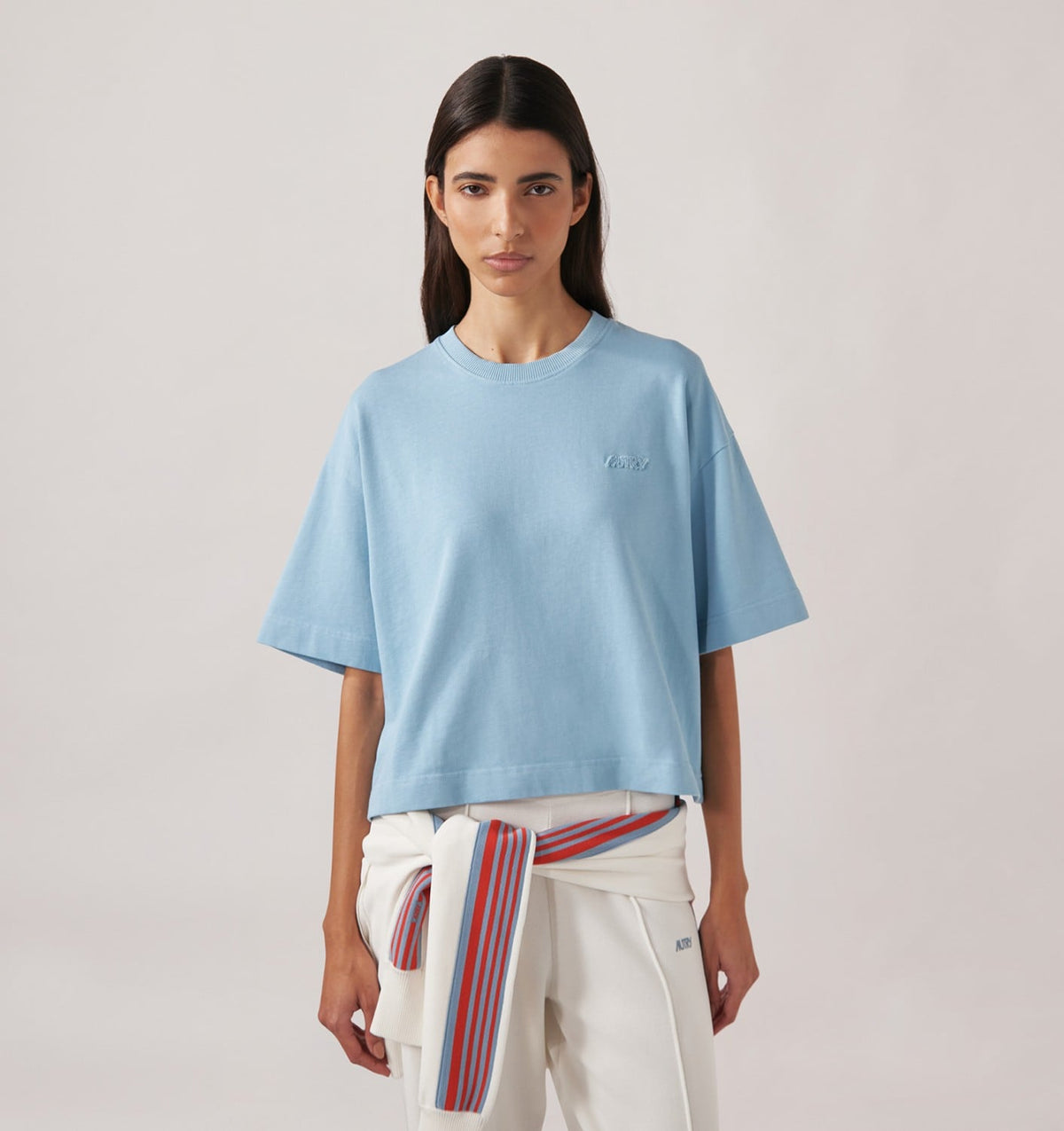 AUTRY TONAL LOGO BOXY TEE WOMAN
