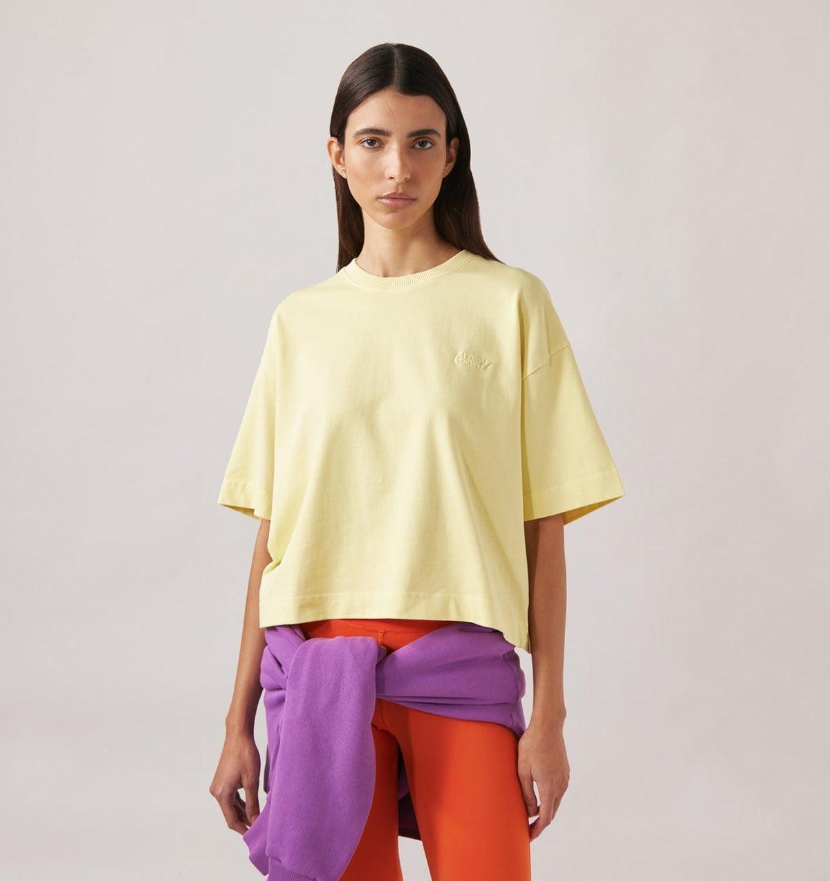 AUTRY TONAL LOGO BOXY TEE WOMAN