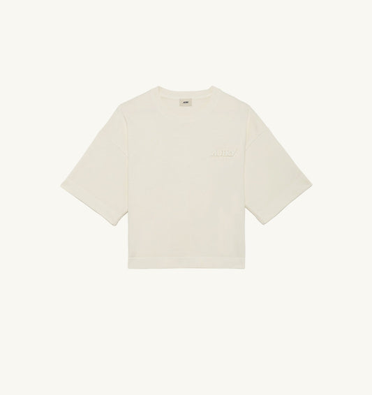 AUTRY TONAL LOGO BOXY TEE WOMAN