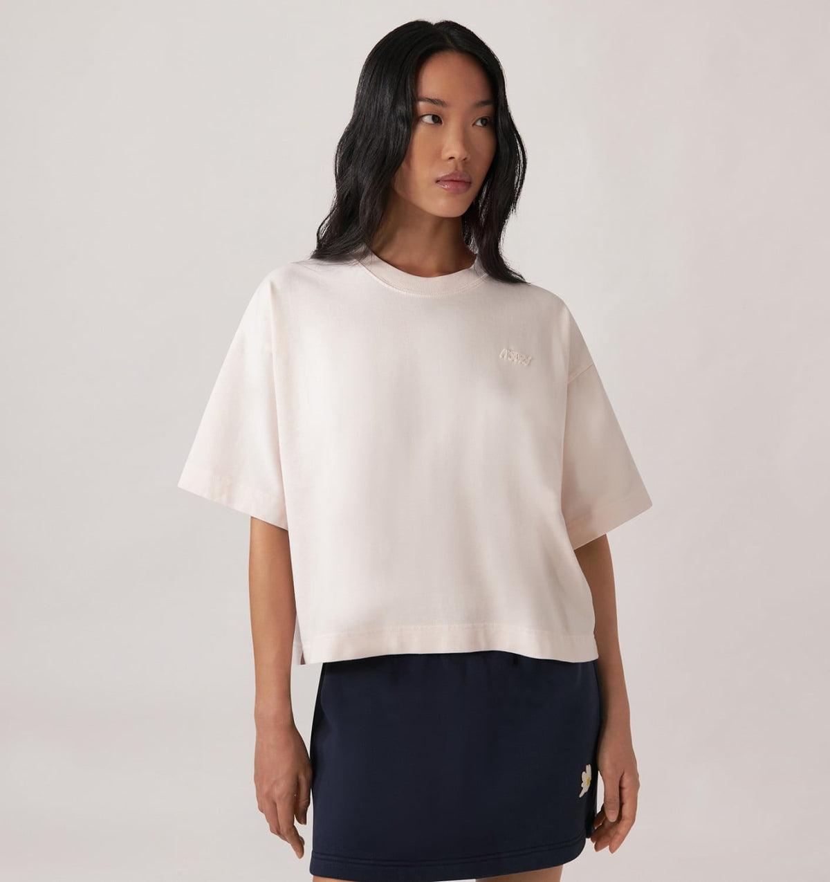 AUTRY TONAL LOGO BOXY TEE WOMAN