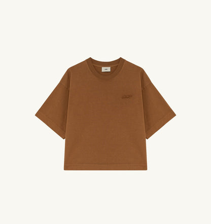 AUTRY TONAL LOGO BOXY TEE WOMAN