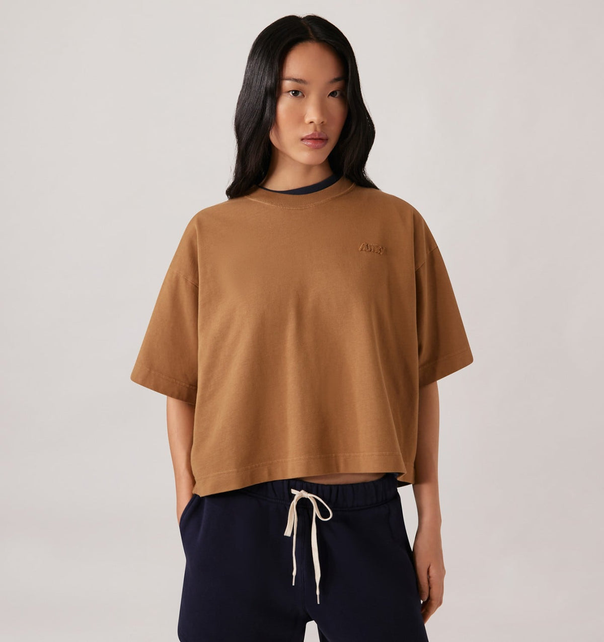 AUTRY TONAL LOGO BOXY TEE WOMAN