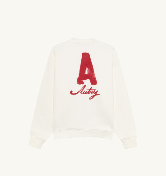 AUTRY HERITAGE SWEATSHIRT WITH WASHED EFFECT UNISEX