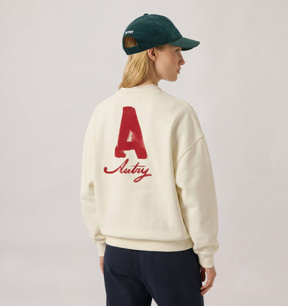 AUTRY HERITAGE SWEATSHIRT WITH WASHED EFFECT UNISEX