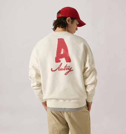 AUTRY HERITAGE SWEATSHIRT WITH WASHED EFFECT UNISEX