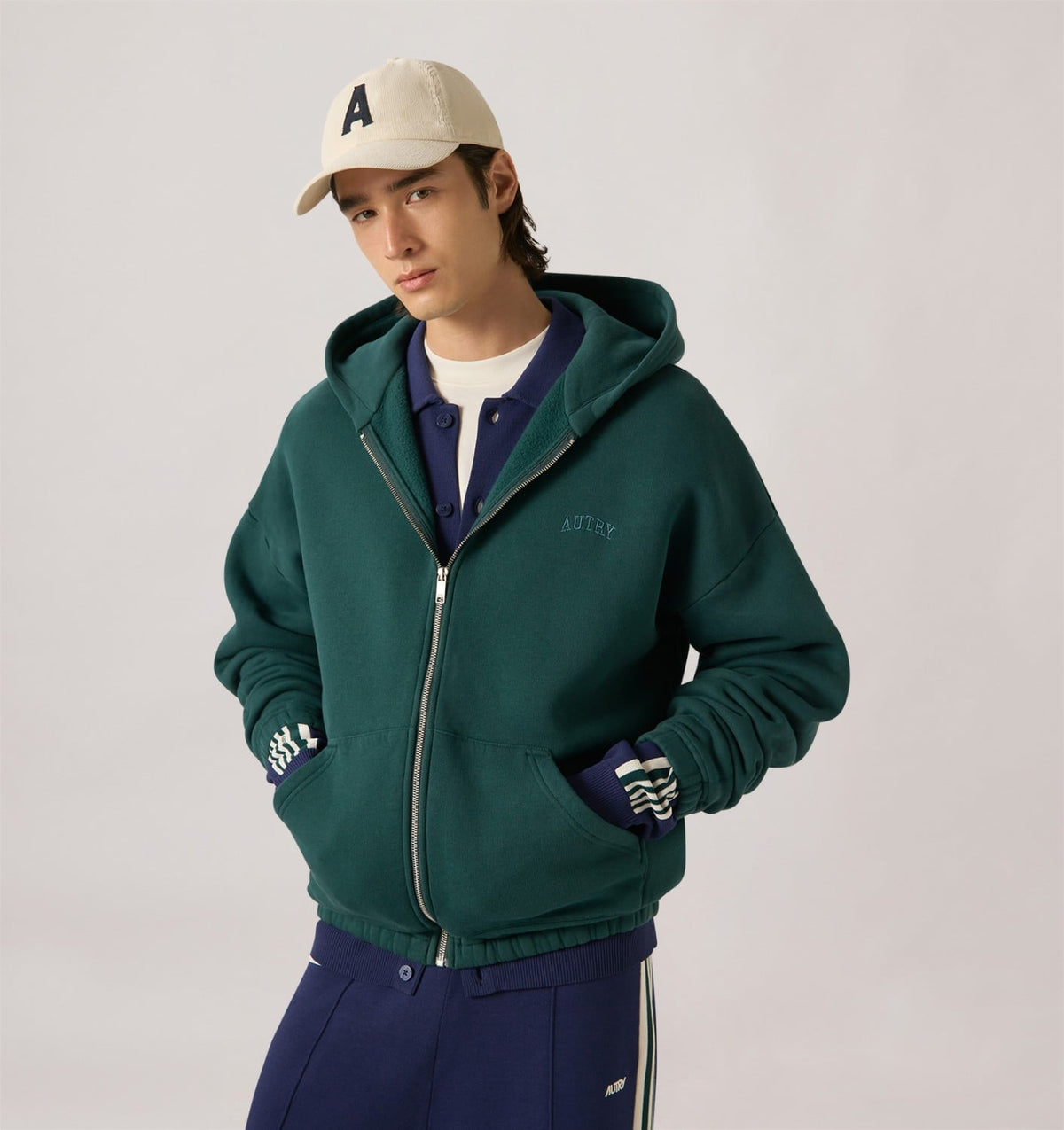 AUTRY UNISEX ZIP-UP HOODIE