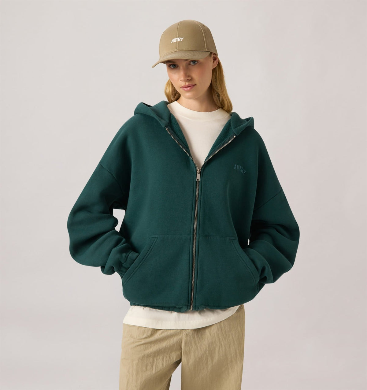 AUTRY UNISEX ZIP-UP HOODIE
