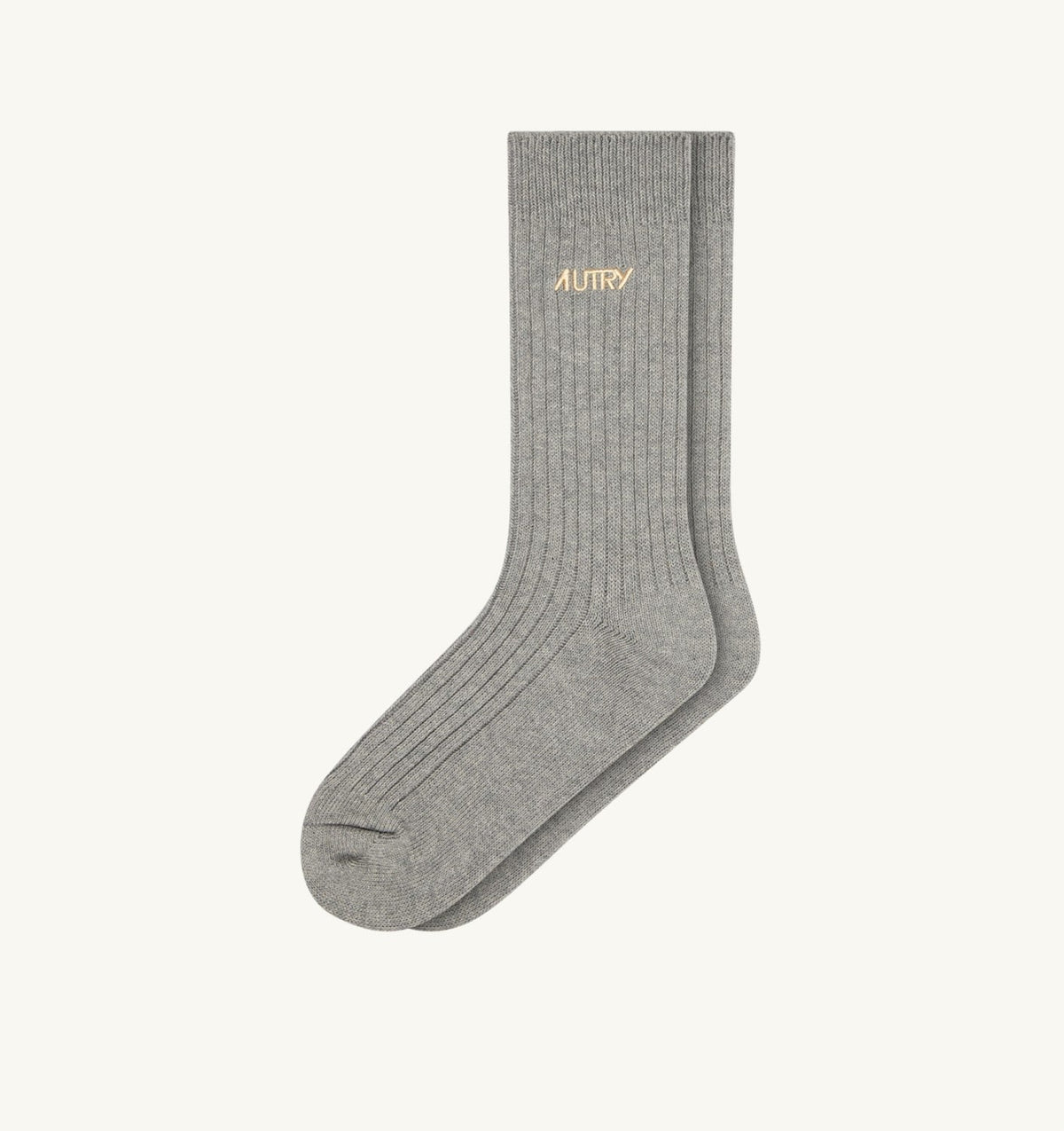 AUTRY RIBBED SOCKS WITH EMBROIDERED LOGO UNISEX