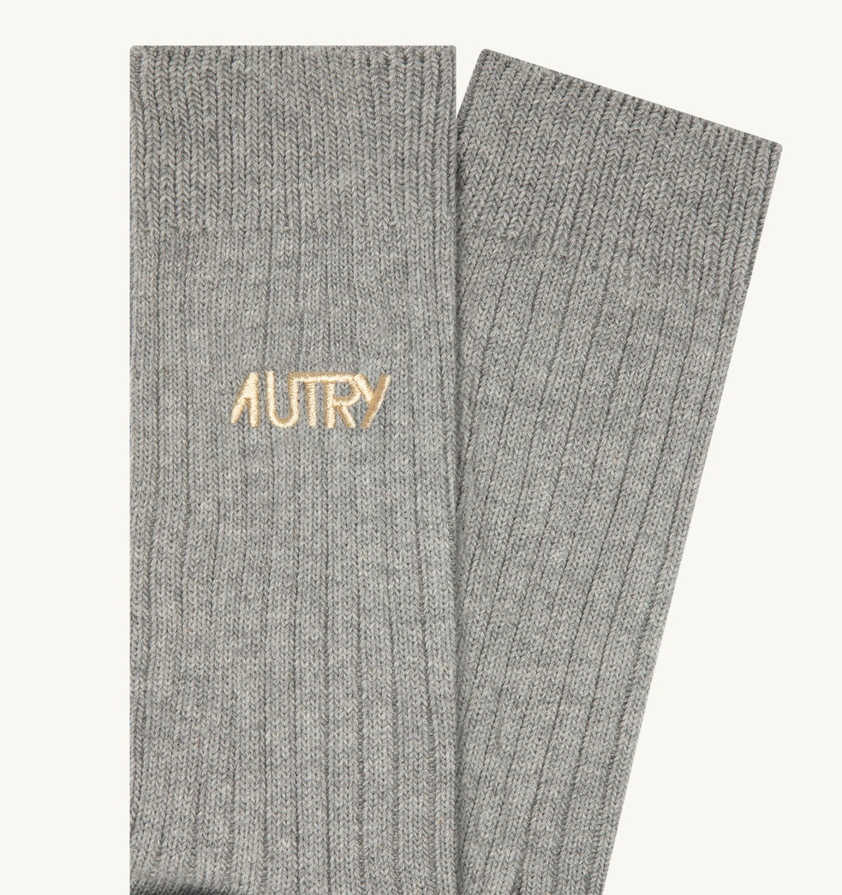 AUTRY RIBBED SOCKS WITH EMBROIDERED LOGO UNISEX