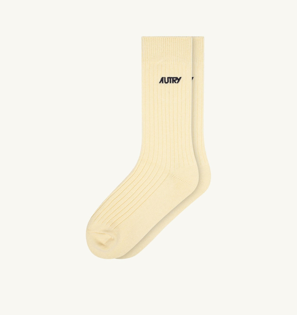 AUTRY RIBBED SOCKS WITH EMBROIDERED LOGO UNISEX
