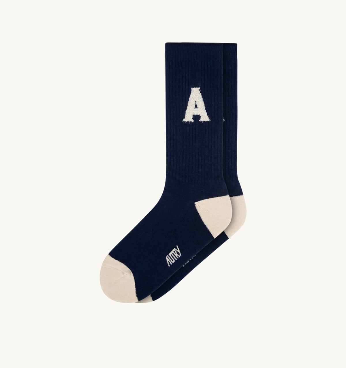 AUTRY RIBBED SOCKS WITH JACQUARD LOGO UNISEX