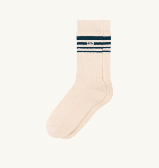AUTRY JACQUARD STRIPED SOCKS WITH LOGO UNISEX