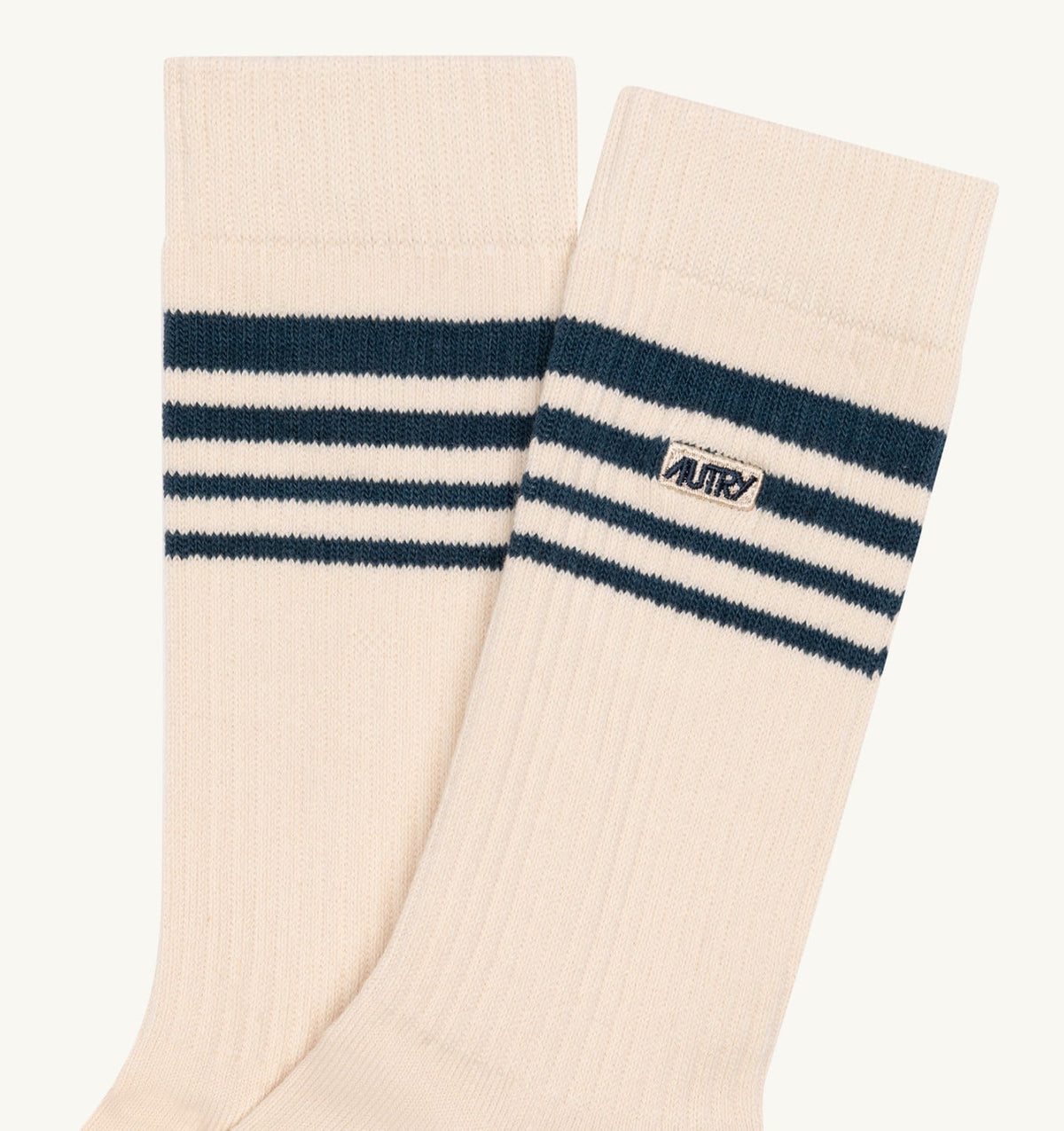 AUTRY JACQUARD STRIPED SOCKS WITH LOGO UNISEX