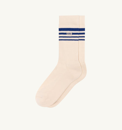 AUTRY JACQUARD STRIPED SOCKS WITH LOGO UNISEX
