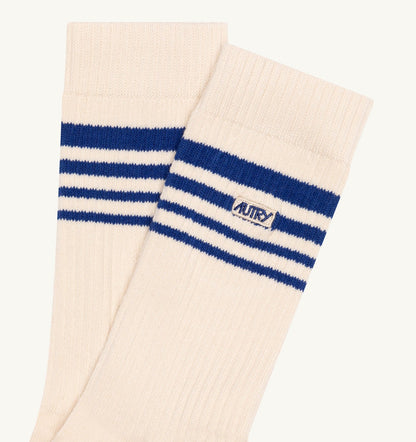 AUTRY JACQUARD STRIPED SOCKS WITH LOGO UNISEX