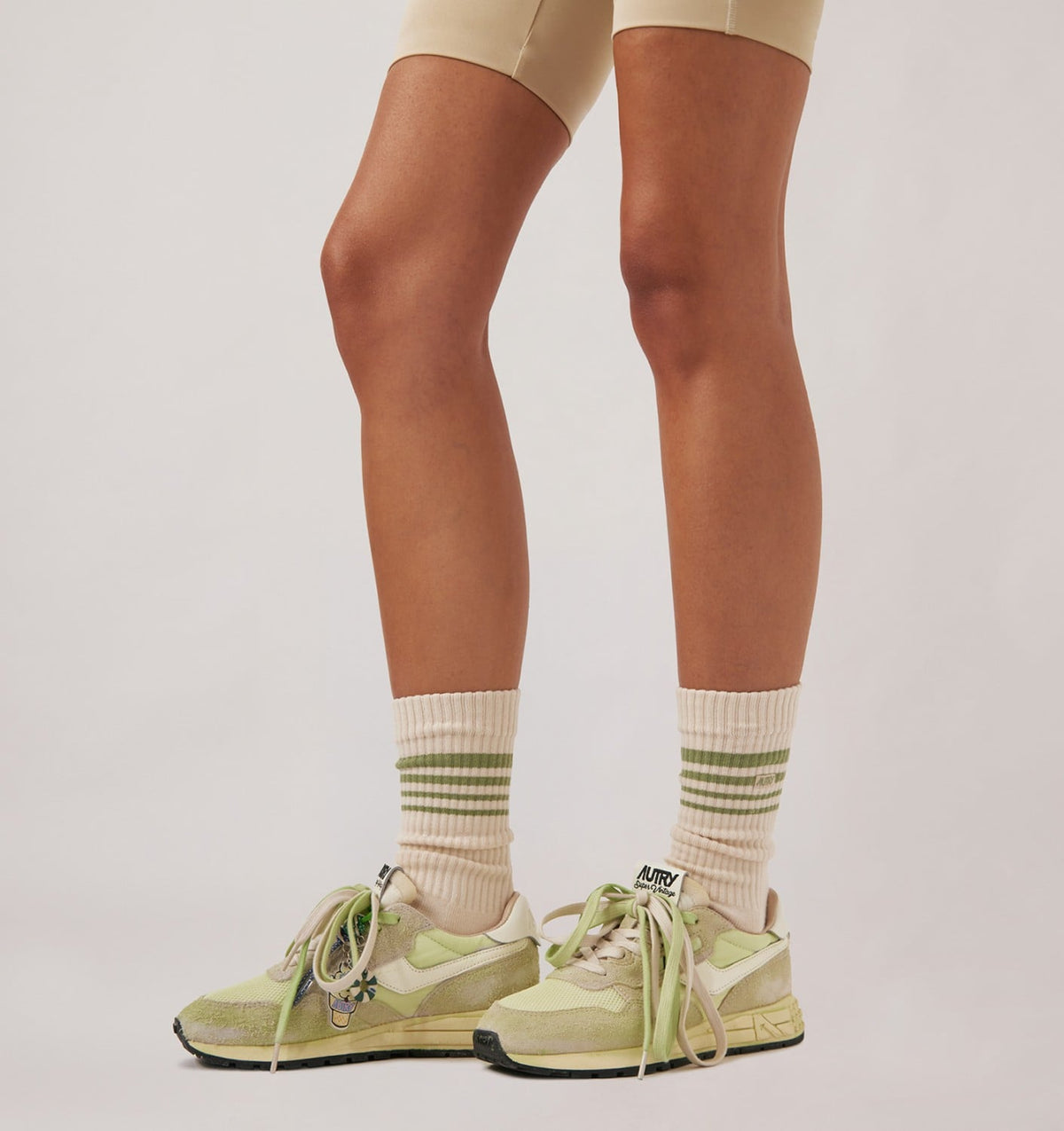 AUTRY JACQUARD STRIPED SOCKS WITH LOGO UNISEX