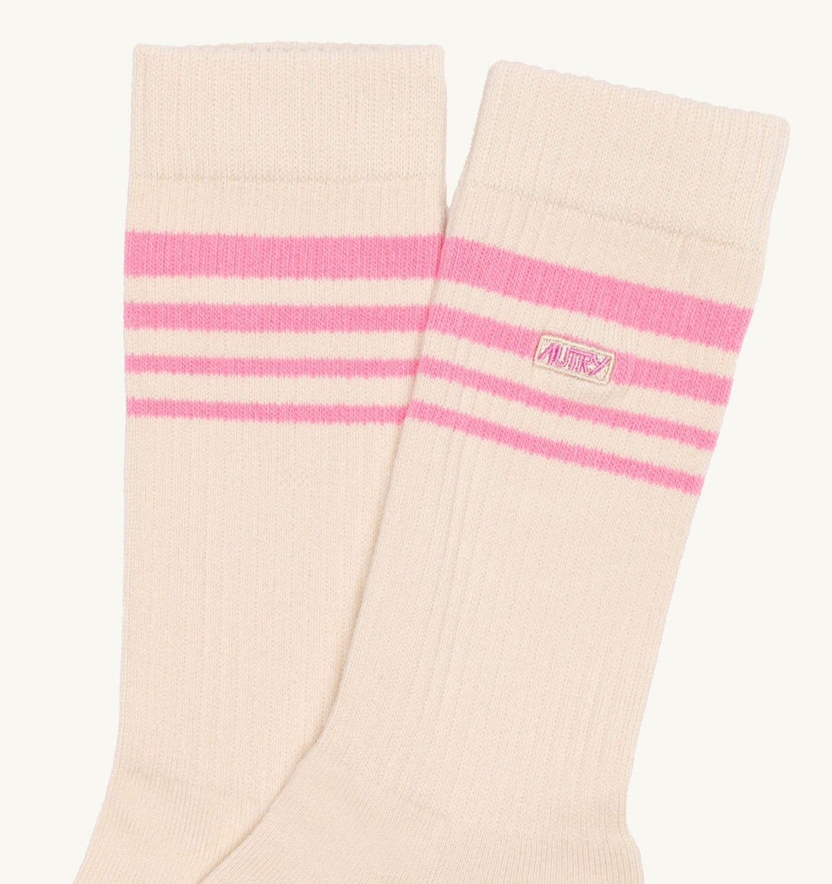 AUTRY JACQUARD STRIPED SOCKS WITH LOGO UNISEX