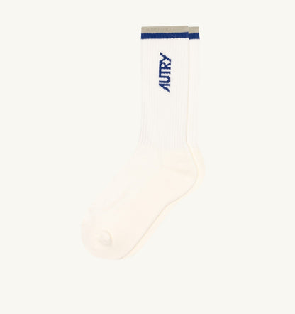 AUTRY JACQUARD STRIPED SOCKS WITH LOGO UNISEX
