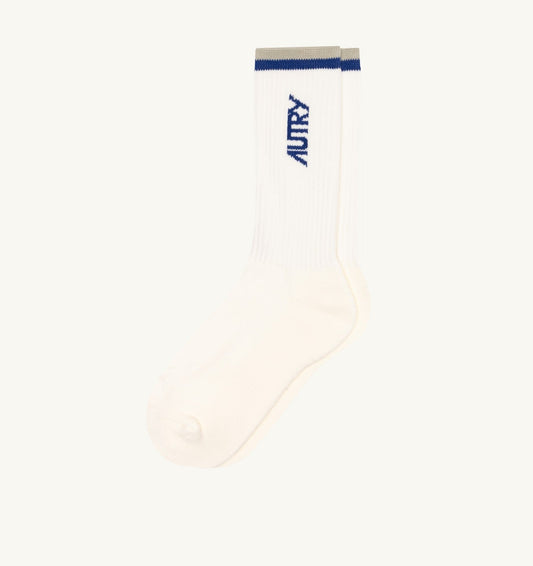AUTRY JACQUARD STRIPED SOCKS WITH LOGO UNISEX