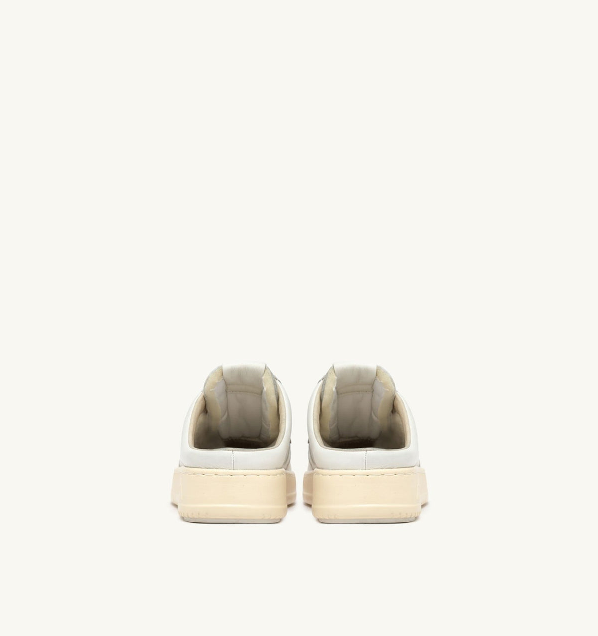 AUTRY MEDALIST MULE SNEAKERS IN NAPA LEATHER COLOR WHITE