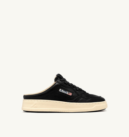 AUTRY MEDALIST MULE SNEAKERS IN NAPA LEATHER COLOR BLACK