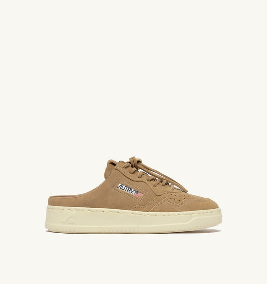 AUTRY MEDALIST MULE SNEAKERS IN COPPER SUEDE
