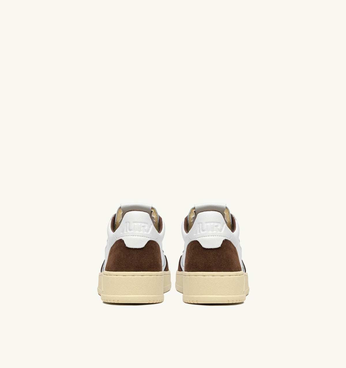 AUTRY MEDALIST LOW SNEAKERS IN WHITE LEATHER AND TUNDRA SUEDE