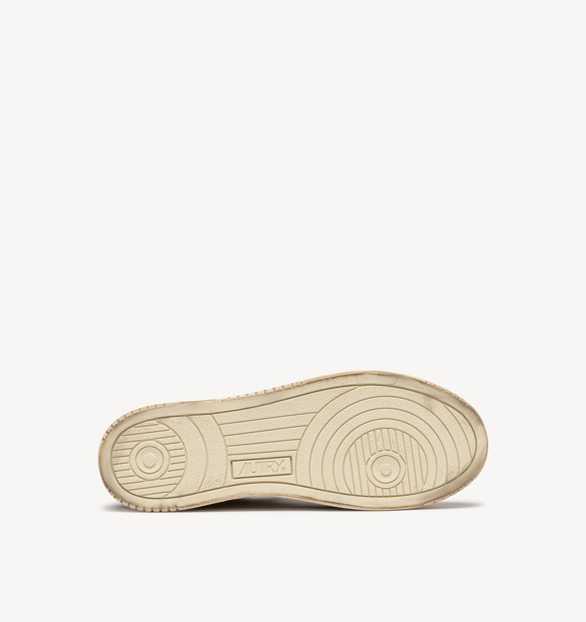 AUTRY MEDALIST LOW SUPER VINTAGE SNEAKERS IN WHITE, BLACK AND MALT LEATHER