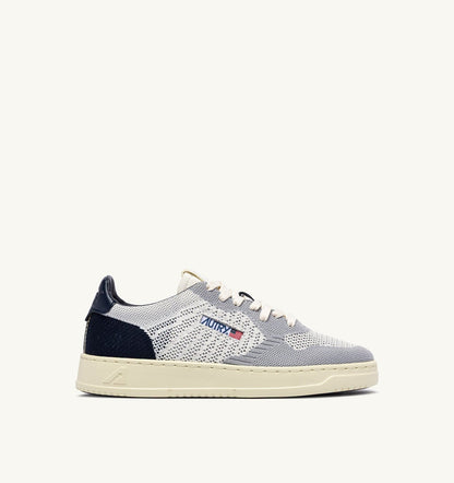 AUTRY MEDALIST EASEKNIT LOW SNEAKERS IN IVORY WHITE SPACE AND LOFT KNIT