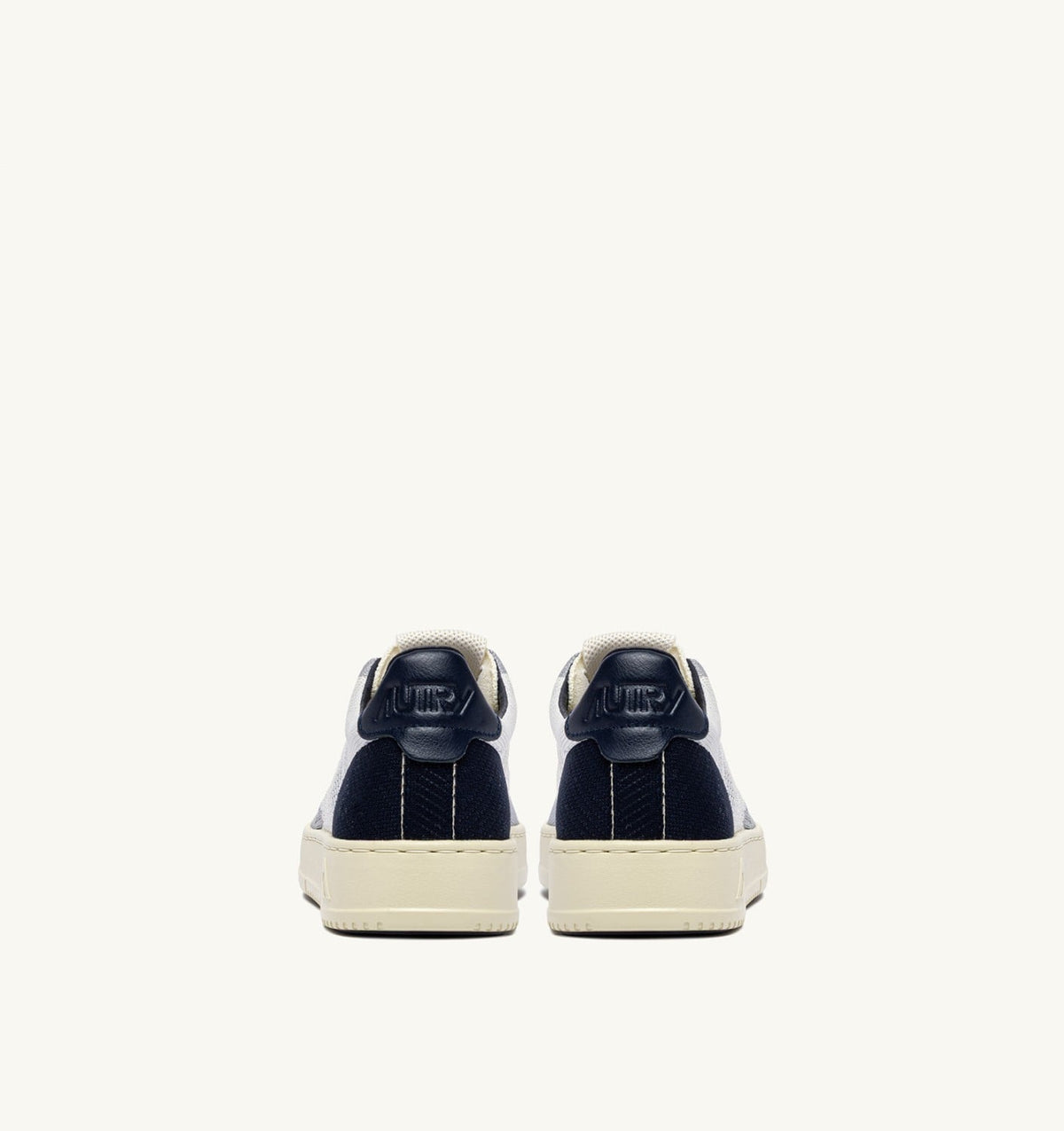 AUTRY MEDALIST EASEKNIT LOW SNEAKERS IN IVORY WHITE SPACE AND LOFT KNIT
