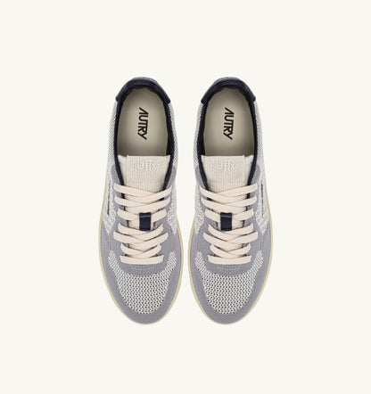 AUTRY MEDALIST EASEKNIT LOW SNEAKERS IN IVORY WHITE SPACE AND LOFT KNIT