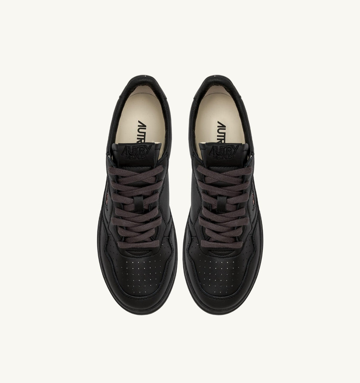 AUTRY MEDALIST LOW SNEAKERS IN METEORITE LEATHER
