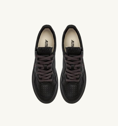 AUTRY MEDALIST LOW SNEAKERS IN METEORITE LEATHER
