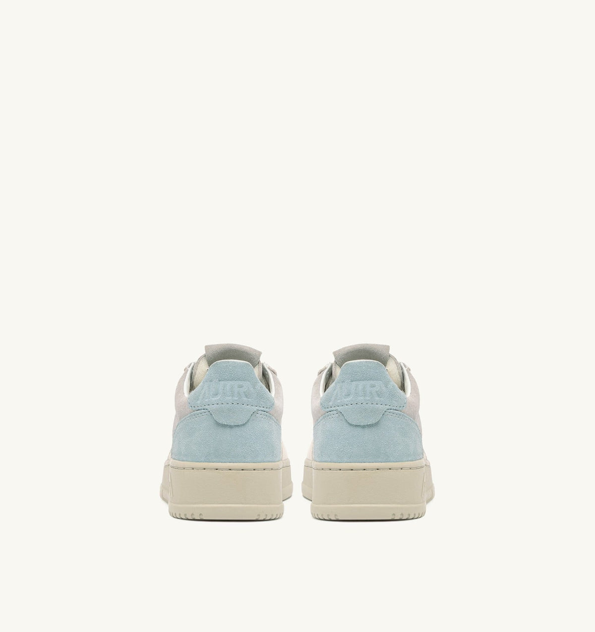 AUTRY MEDALIST LOW TRICOLOR SNEAKERS IN SUEDE COLOR WHITE SKY AND LOFT