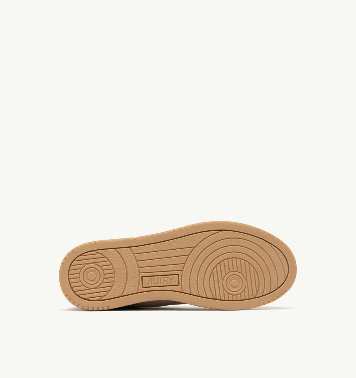 AUTRY MEDALIST LOW TRICOLOR SNEAKERS IN TUNDRA EGG AND PEANUT SUEDE