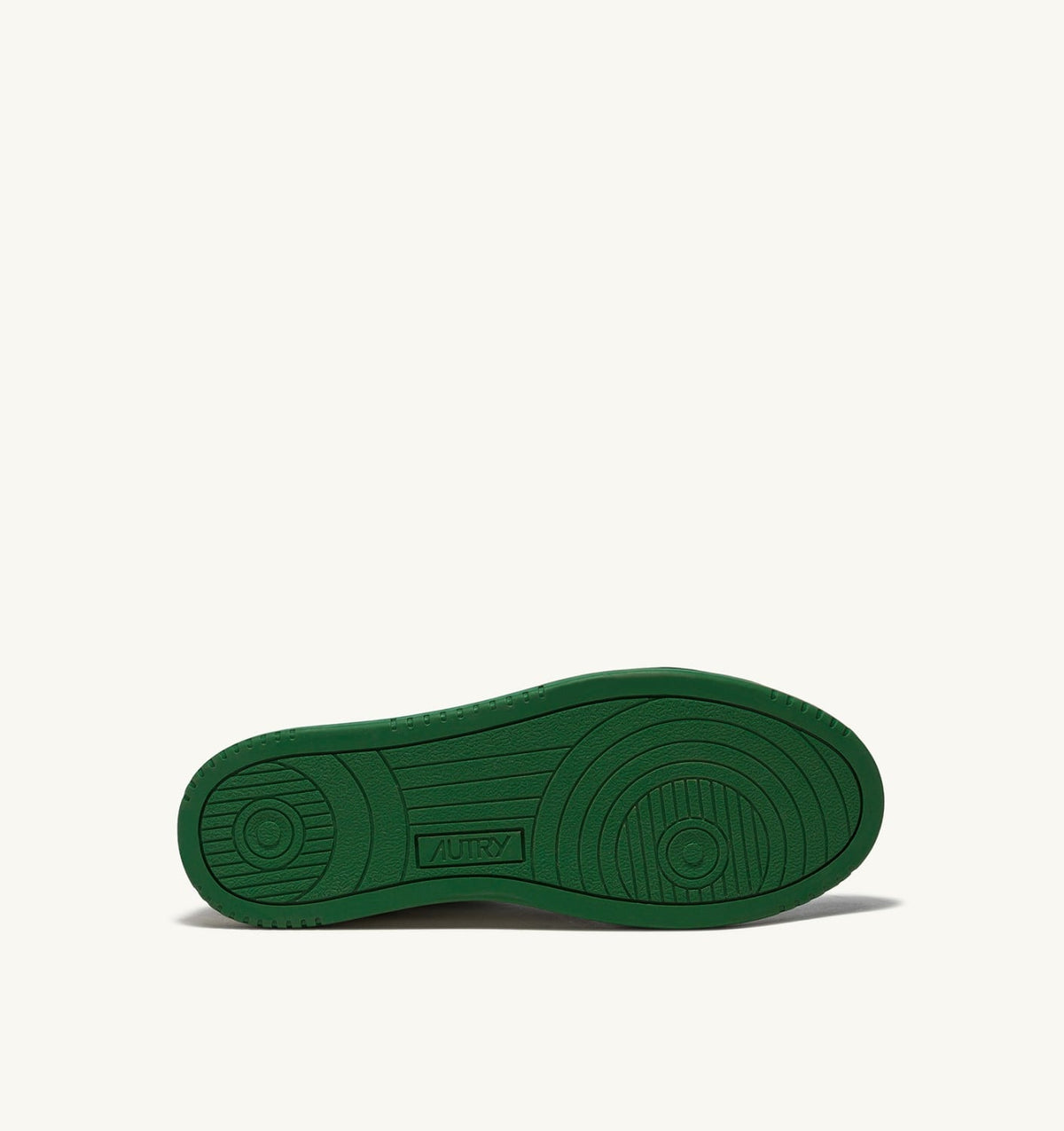 AUTRY MEDALIST LOW BICOLOR SNEAKERS IN WHITE AND GREEN LEATHER