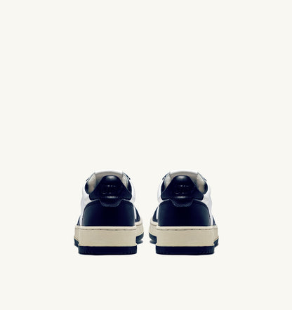 AUTRY MEDALIST LOW BICOLOR SNEAKERS IN WHITE AND BLUE LEATHER