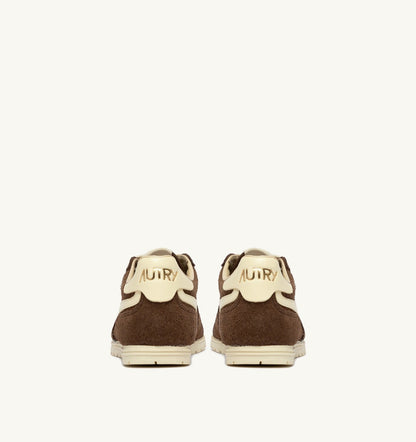 AUTRY WINDSPIN SNEAKERS IN TUNDRA AND RUTABAGA SUEDE AND LEATHER