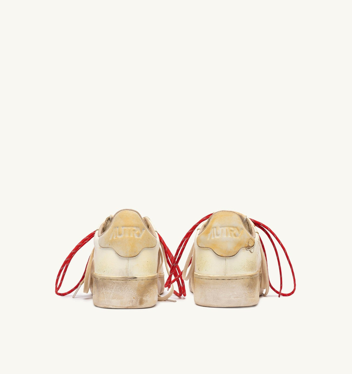 AUTRY DALLAS LOW SUPER VINTAGE SNEAKERS IN MARSHMALLOW LEATHER