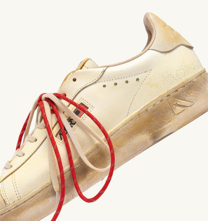 AUTRY DALLAS LOW SUPER VINTAGE SNEAKERS IN MARSHMALLOW LEATHER